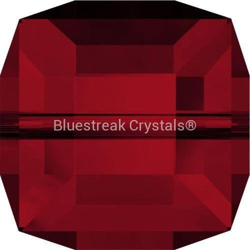 Serinity Crystal Beads Cube (5601) Siam-Serinity Beads-4mm - Pack of 5-Bluestreak Crystals