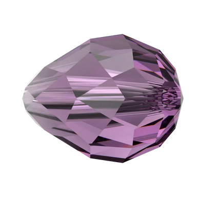 Swarovski Crystal Beads Drop (5500) Amethyst - Bluestreak Crystals