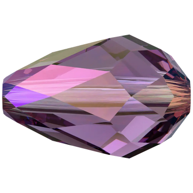 Swarovski Crystal Beads Drop (5500) Amethyst Shimmer 2X - Bluestreak Crystals