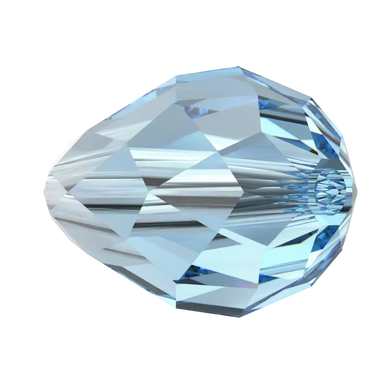 Serinity Crystal Beads Drop (5500) Aquamarine - Bluestreak Crystals