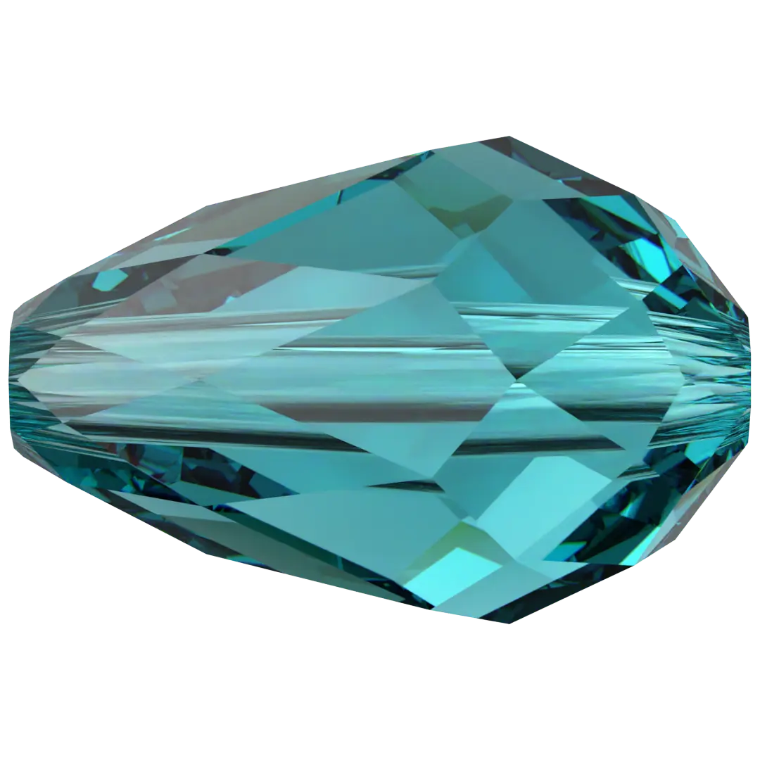 Serinity Crystal Beads Drop (5500) Blue Zircon - Bluestreak Crystals