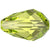Serinity Crystal Beads Drop (5500) Citrus Green-Serinity Beads-9mm - Pack of 5-Bluestreak Crystals