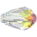 Serinity Crystal Beads Drop (5500) Crystal AB - Bluestreak Crystals