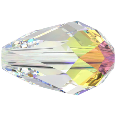 Serinity Crystal Beads Drop (5500) Crystal AB - Bluestreak Crystals