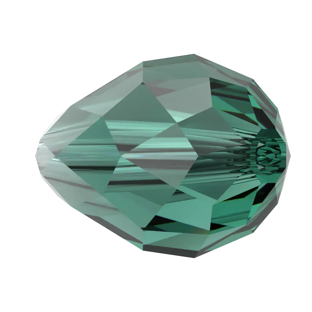 Serinity Crystal Beads Drop (5500) Emerald - Bluestreak Crystals
