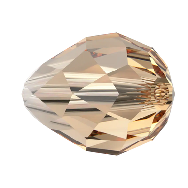 Swarovski Crystal Beads Drop (5500) Light Colorado Topaz - Bluestreak Crystals