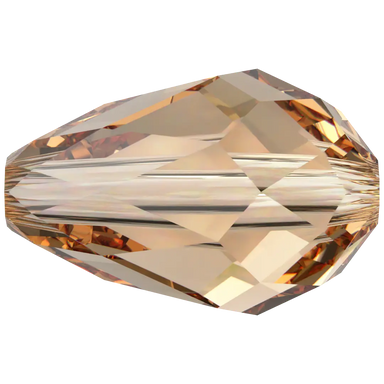 Swarovski Crystal Beads Drop (5500) Light Colorado Topaz - Bluestreak Crystals