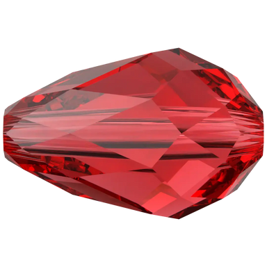 Swarovski Crystal Beads Drop (5500) Light Siam - Bluestreak Crystals