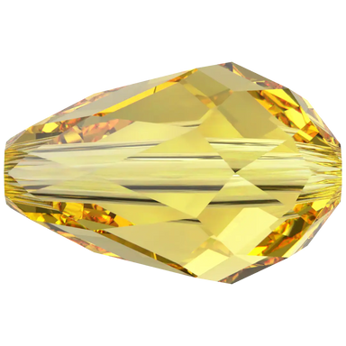 Serinity Crystal Beads Drop (5500) Light Topaz - Bluestreak Crystals