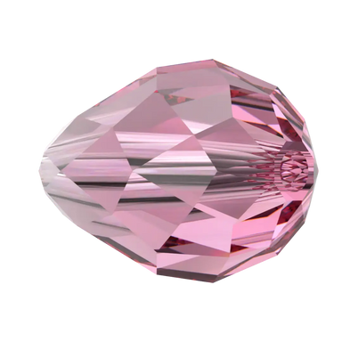 Serinity Crystal Beads Drop (5500) Rose - Bluestreak Crystals