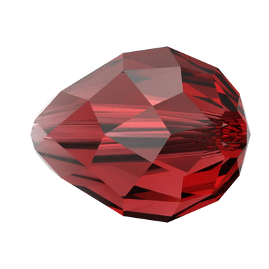 Swarovski Crystal Beads Drop (5500) Siam - Bluestreak Crystals