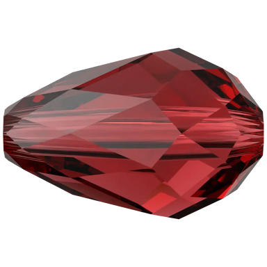 Swarovski Crystal Beads Drop (5500) Siam - Bluestreak Crystals