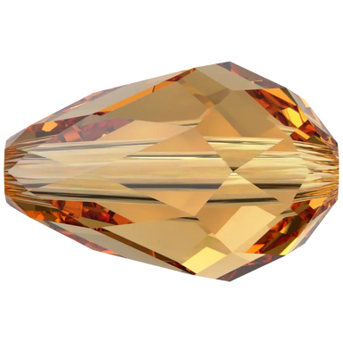 Serinity Crystal Beads Drop (5500) Topaz - Bluestreak Crystals