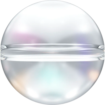 Serinity Crystal Beads Globe (5028/4) Crystal AB - Bluestreak Crystals
