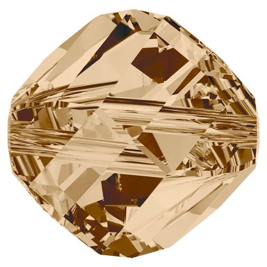 Swarovski Crystal Beads Helix (5020) Crystal Golden Shadow - Bluestreak Crystals