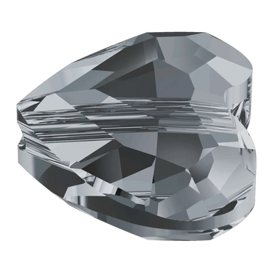 Serinity Crystal Beads Love (5741) Crystal Silver Night 2X - Bluestreak Crystals