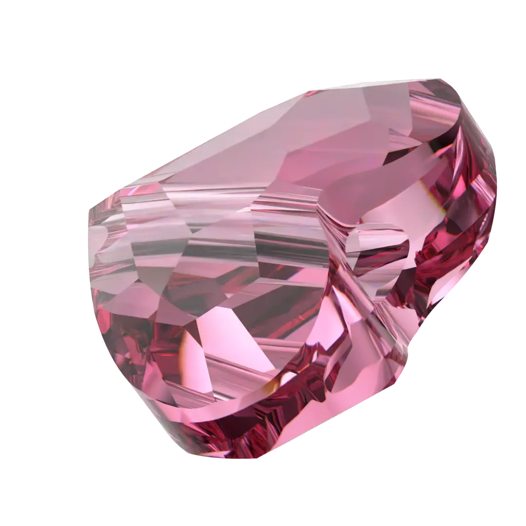 Serinity Crystal Beads Love (5741) Rose - Bluestreak Crystals