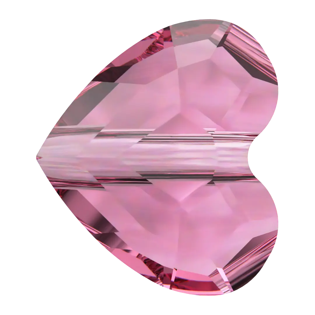 Serinity Crystal Beads Love (5741) Rose - Bluestreak Crystals