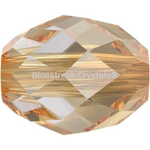Serinity Crystal Beads Olive Briolette (5044) Crystal Golden Shadow-Serinity Beads-5x4mm - Pack of 4-Bluestreak Crystals