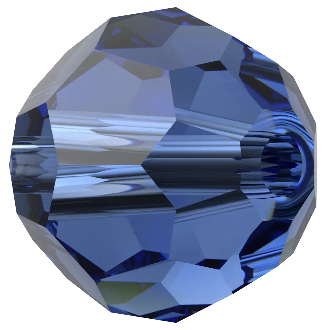 Serinity Crystal Beads Round (5000) Dark Sapphire - Bluestreak Crystals