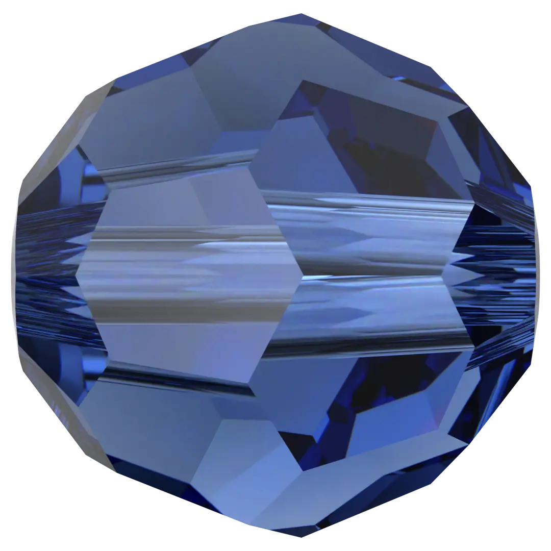 Serinity Crystal Beads Round (5000) Dark Sapphire - Bluestreak Crystals