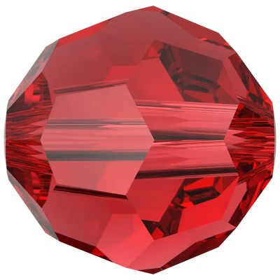 Swarovski Crystal Beads Round (5000) Light Siam - Bluestreak Crystals