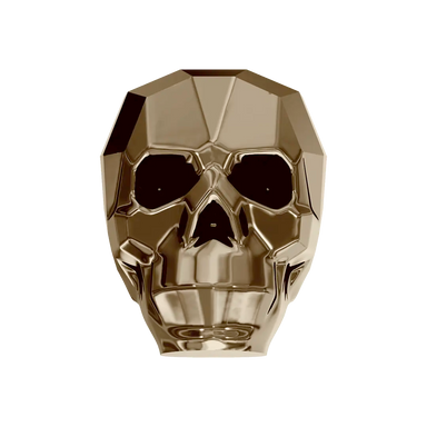 Serinity Crystal Beads Skull (5750) Crystal Metallic Light Gold 2X - Bluestreak Crystals