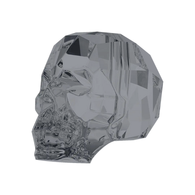 Serinity Crystal Beads Skull (5750) Crystal Silver Night 2X - Bluestreak Crystals