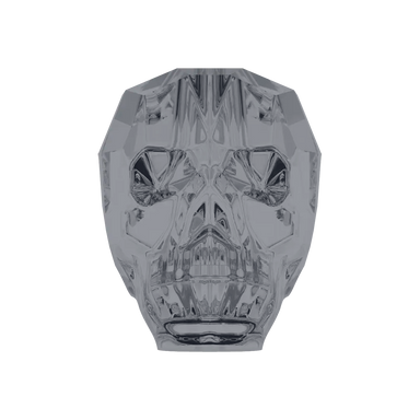 Serinity Crystal Beads Skull (5750) Crystal Silver Night 2X - Bluestreak Crystals