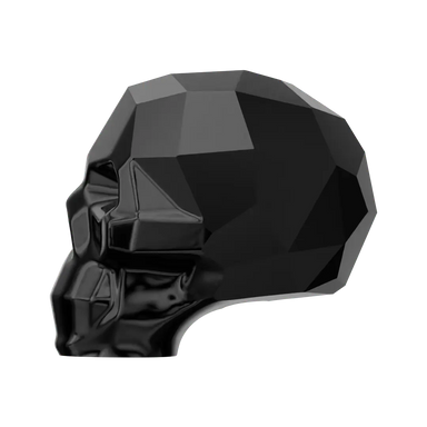Swarovski Crystal Beads Skull (5750) Jet - Bluestreak Crystals