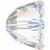 Serinity Crystal Beads Small Dome (5542) Crystal AB-Serinity Beads-8mm - Pack of 2-Bluestreak Crystals