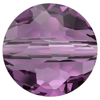Serinity Crystal Beads Thin Round (5034) Amethyst - Bluestreak Crystals