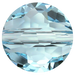 Serinity Crystal Beads Thin Round (5034) Aquamarine - Bluestreak Crystals
