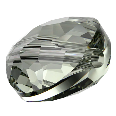 Serinity Crystal Beads Thin Round (5034) Black Diamond - Bluestreak Crystals