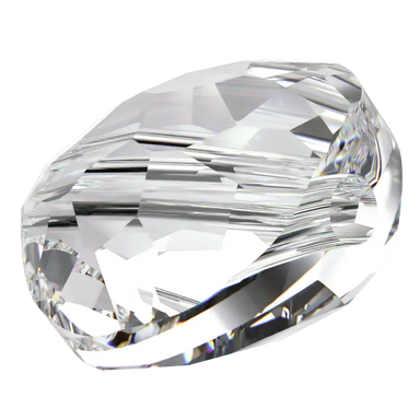 Serinity Crystal Beads Thin Round (5034) Crystal - Bluestreak Crystals