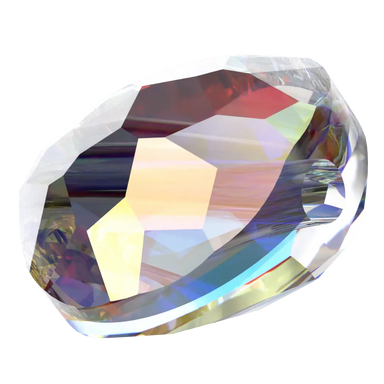 Serinity Crystal Beads Thin Round (5034) Crystal AB - Bluestreak Crystals