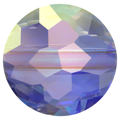 Serinity Crystal Beads Thin Round (5034) Crystal AB - Bluestreak Crystals