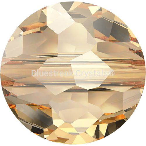 Serinity Crystal Beads Thin Round (5034) Crystal Golden Shadow-Serinity Beads-6mm - Pack of 4-Bluestreak Crystals
