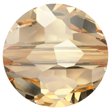 Serinity Crystal Beads Thin Round (5034) Crystal Golden Shadow - Bluestreak Crystals