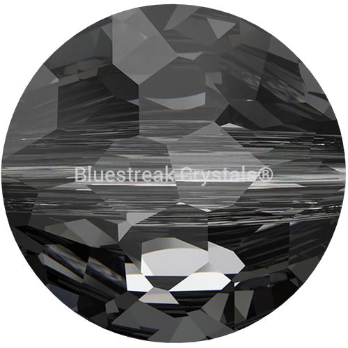 Serinity Crystal Beads Thin Round (5034) Crystal Silver Night-Serinity Beads-6mm - Pack of 4-Bluestreak Crystals
