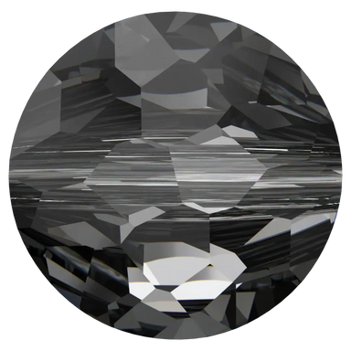 Serinity Crystal Beads Thin Round (5034) Crystal Silver Night - Bluestreak Crystals