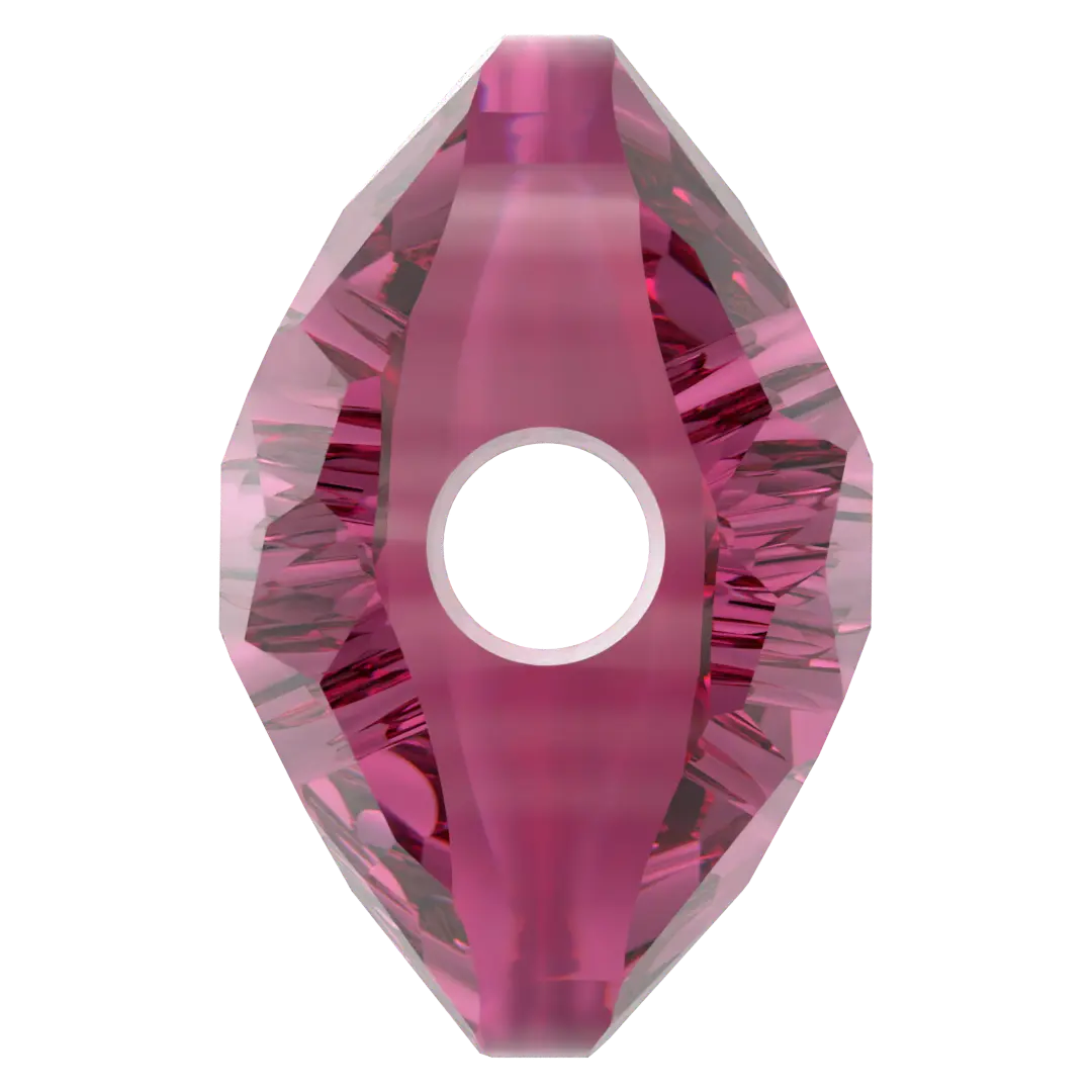 Serinity Crystal Beads Thin Round (5034) Fuchsia - Bluestreak Crystals