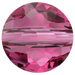 Serinity Crystal Beads Thin Round (5034) Fuchsia - Bluestreak Crystals