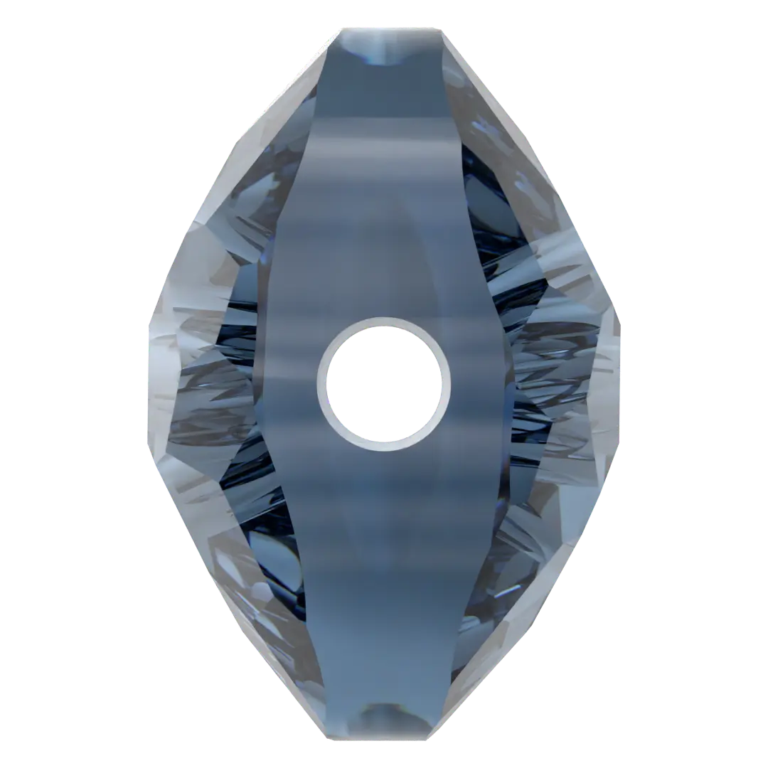 Serinity Crystal Beads Thin Round (5034) Montana - Bluestreak Crystals