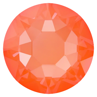 Serinity Flat Back Crystals Non Hotfix (2000, 2058 & 2088) Crystal Electric Orange Ignite UNFOILED - Bluestreak Crystals