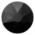 Swarovski Hotfix Flat Back Crystals (2000, 2038 & 2078) Jet Transparent - Bluestreak Crystals