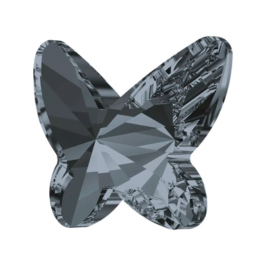 Serinity Flat Back Crystals Non Hotfix Butterfly (2854) Crystal Silver Night - Bluestreak Crystals