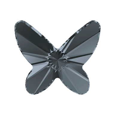 Serinity Flat Back Crystals Non Hotfix Butterfly (2854) Crystal Silver Night - Bluestreak Crystals