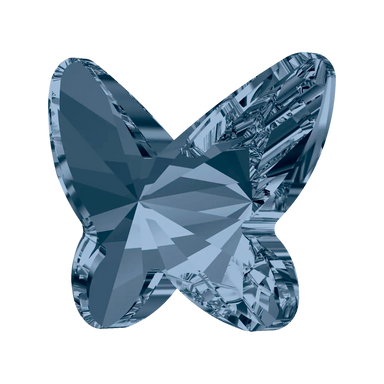 Serinity Flat Back Crystals Non Hotfix Butterfly (2854) Denim Blue - Bluestreak Crystals