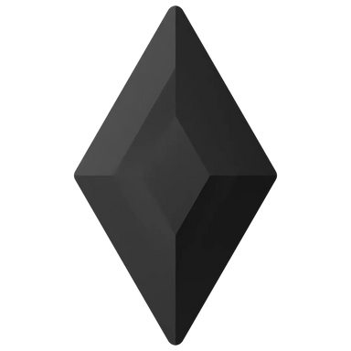 Serinity Flat Back Crystals Non Hotfix Diamond (2773) Jet UNFOILED - Bluestreak Crystals